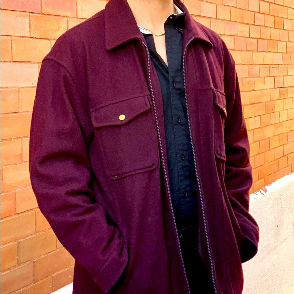 Galaxy vintage chore coat Large purple